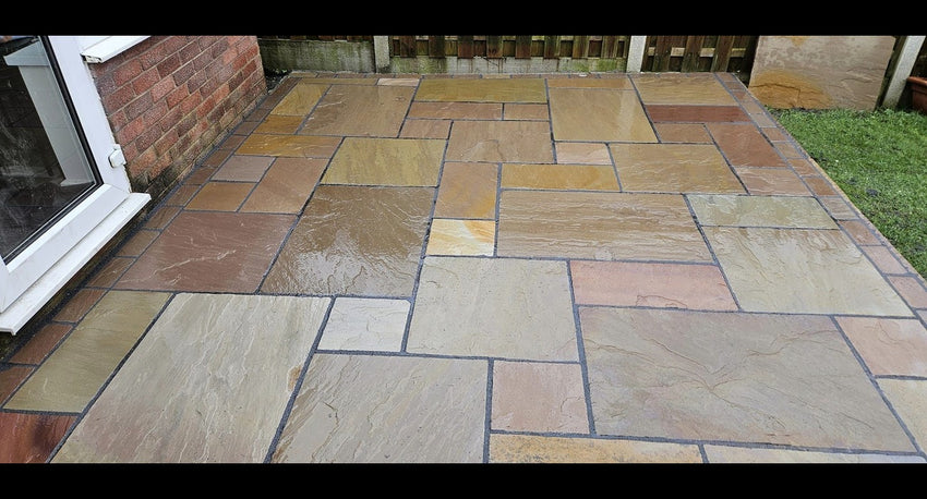 Raj Indian Sandstone Project Pack - Mixed Sizes (One pack covers approx 17.82M²)